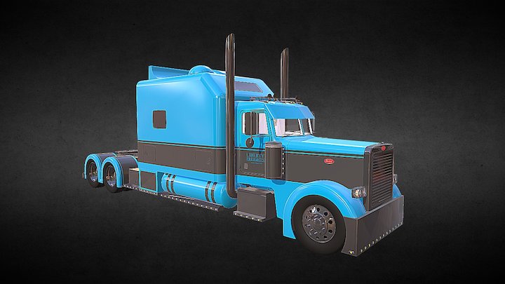 Peterbilt 389 Double Eagle 3D Model