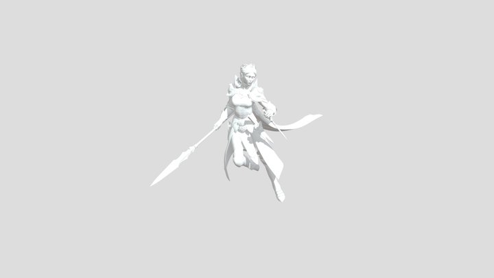 Knight-princess 3D Printing 3D Model