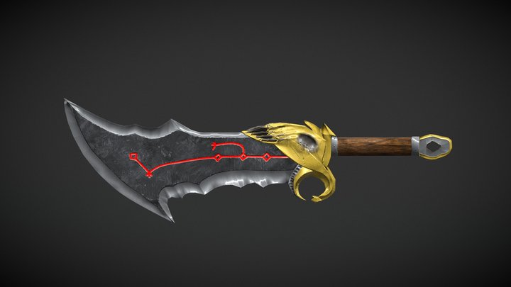 Blade of chaos 3D Model