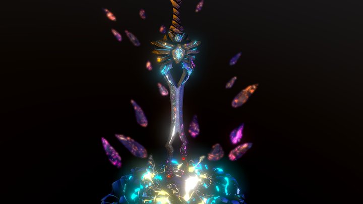 Crystallized Excalibur 3D Model