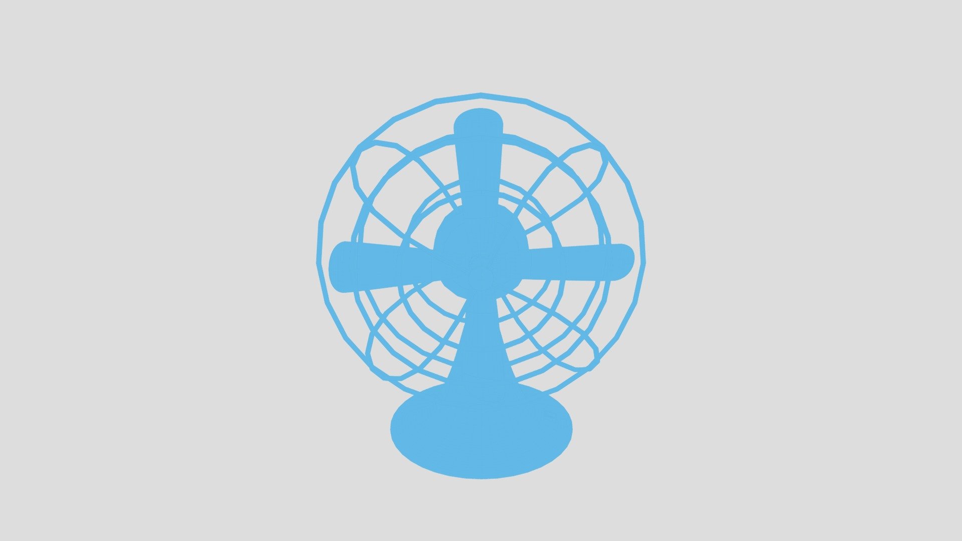Desk Fan Wireframe