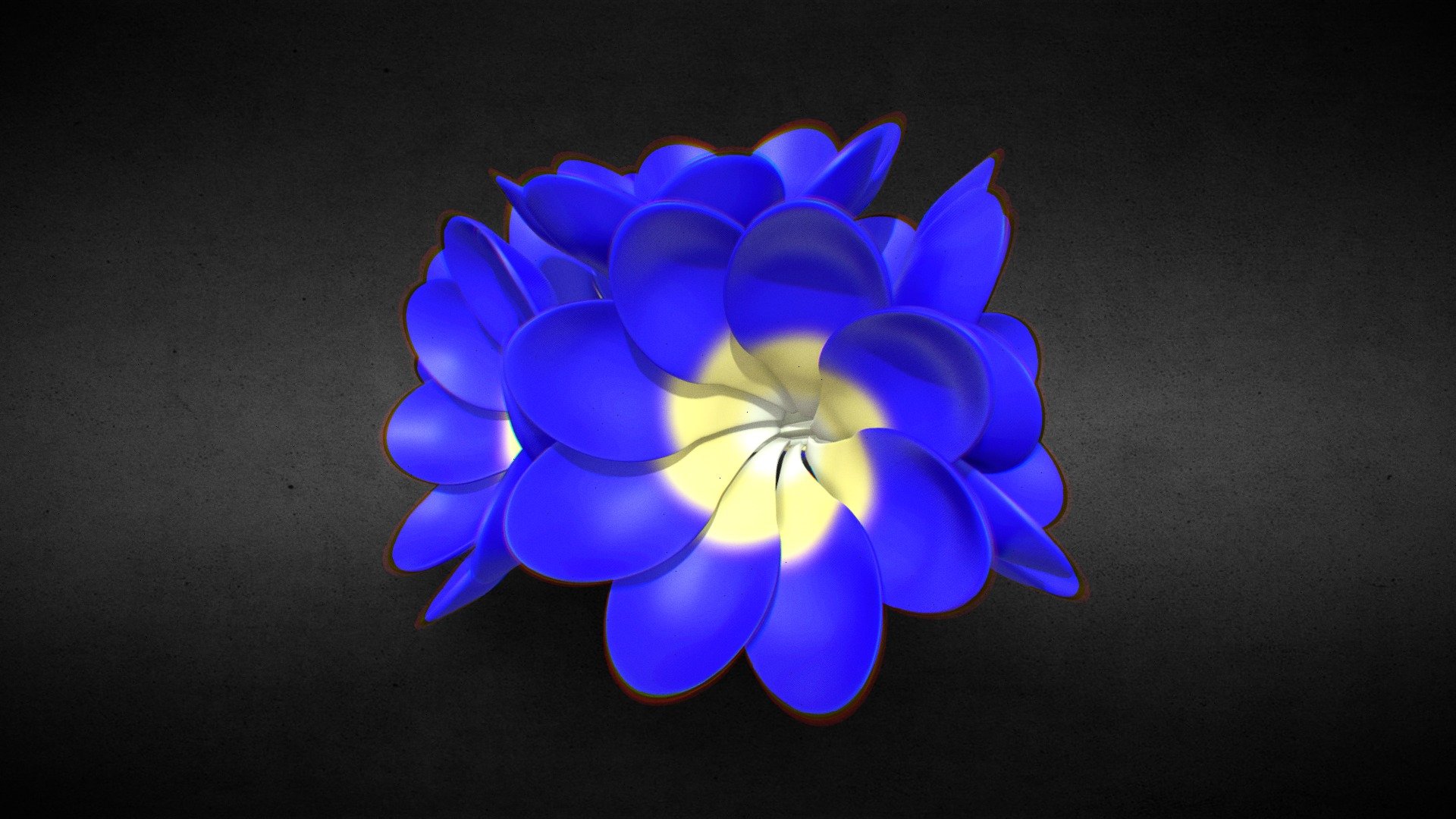 Blue Flowers Buy Royalty Free 3D model by wingstech.3d [64b1992