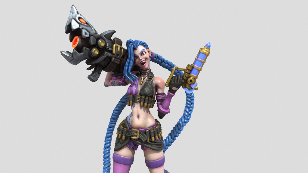 Jinx - League of Legends - 3D printable
