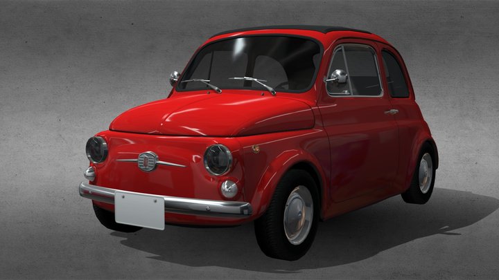 1965 FIAT Nuova 500 F 3D Model