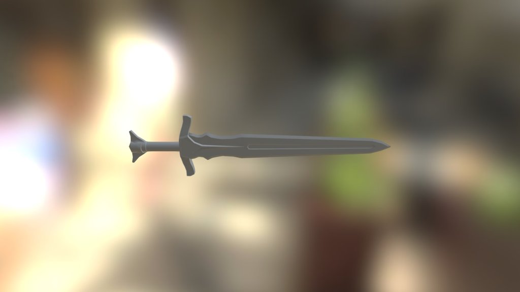 Skyrim Steel Sword textureless