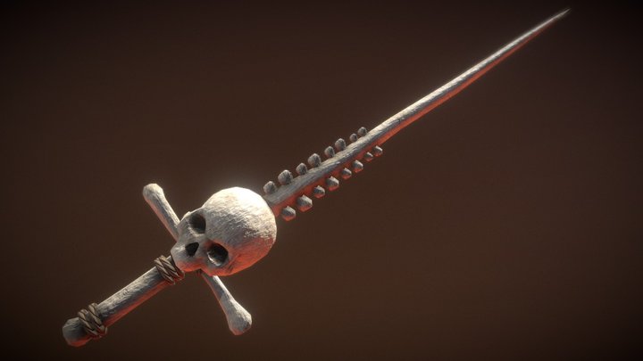 Skull & Bones sword 3D Model