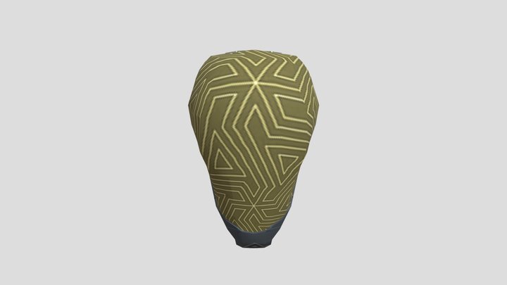 Low Poly Cyber Helm 3D Model