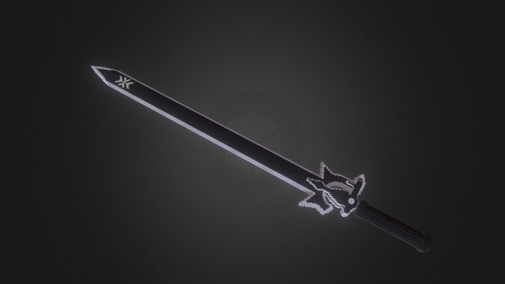 Voxel Elucidator SAO - Sword (Cubik - 128) 3D Model