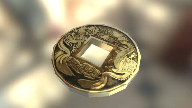 Dragon coin 3D Model