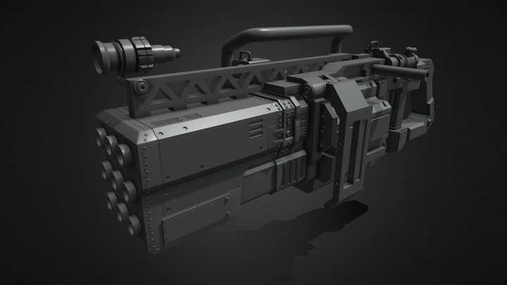 Titanfall Titan Shotgun for 3D Print 3D Model