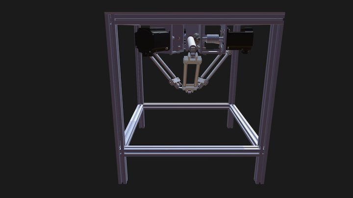 3-DOF Delta parallel manipulator 3D Model