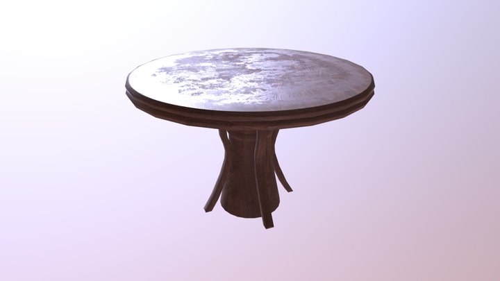 Worn and Dirty Table 3D Model