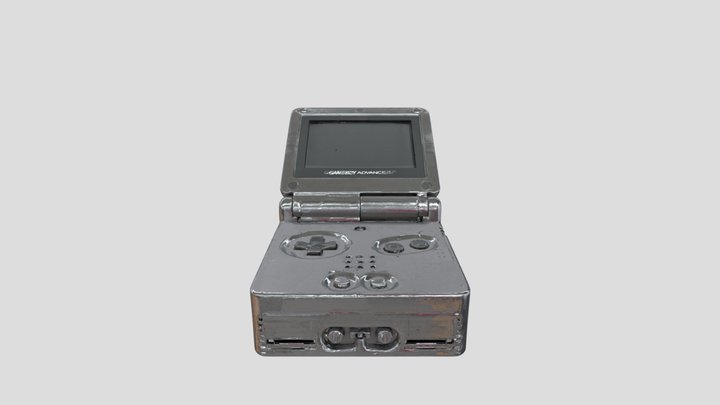 Game Boy Advance SP 3D Model