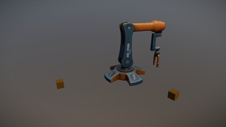Robot Arm Animation 3D Model