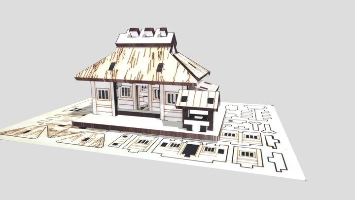 民家 3D Model