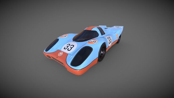 Porsche 917K 3D 3D Model