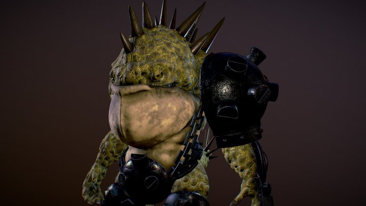 Lizard Soldier 3D Model