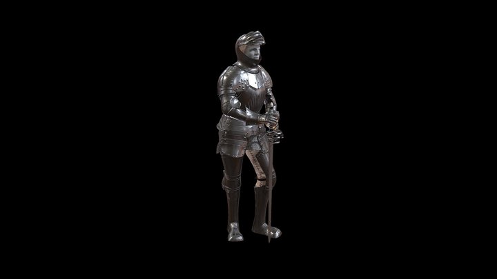 Knight Armour XVI th century 3D Model