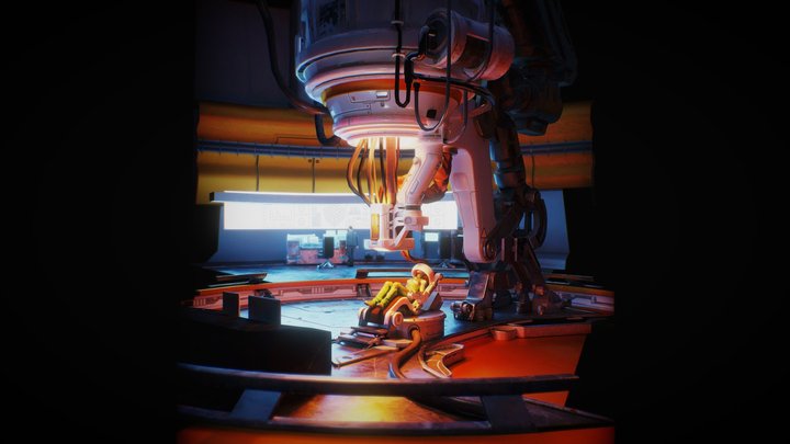 XCOM Legends: 4X 3D UI Rooms (Mobile) 3D Model