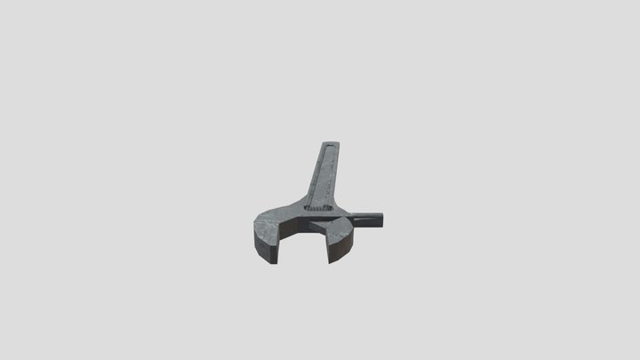 Final Surfaced Wrench 3D Model