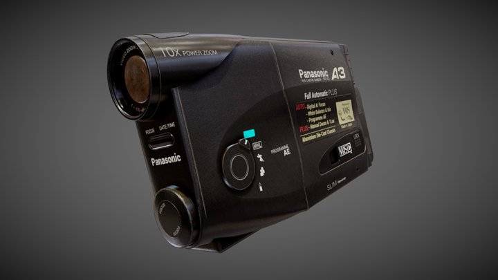 Panasonic VHS-C MOVIE CAMERA NV-A3 3D Model