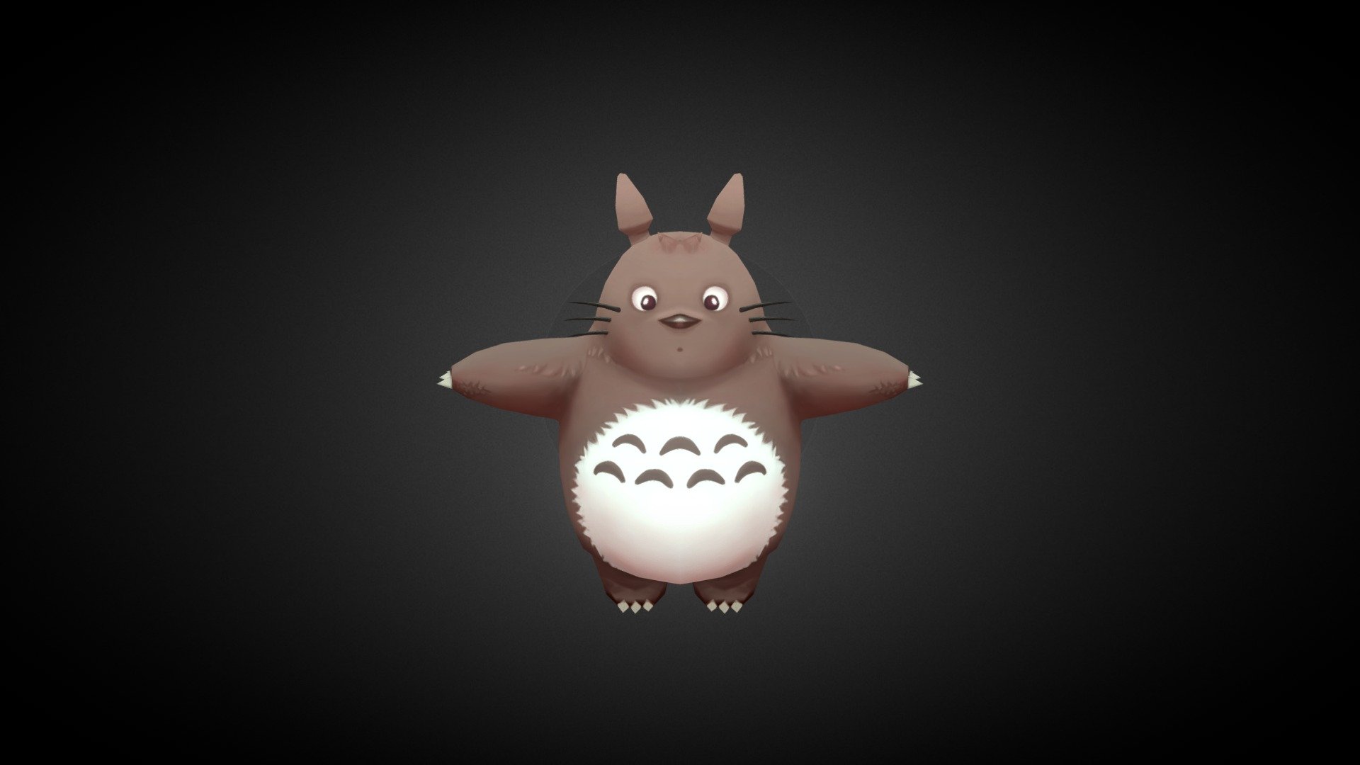 Totoro - 3d Model By Viet1o (@poonviet) [64bd586] - Sketchfab