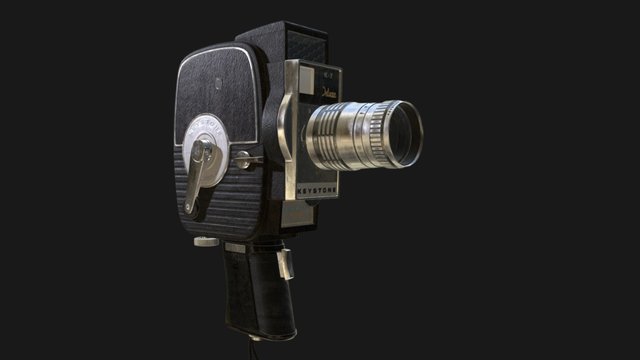 Old 8mm Camera 3D Model