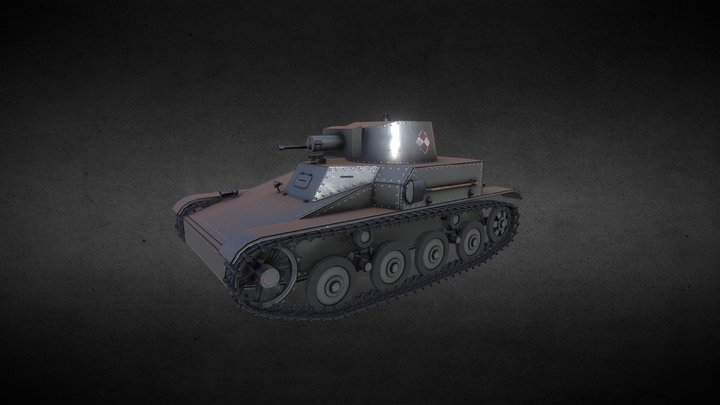 4TP Light Tank 3D Model