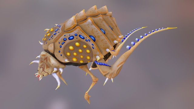 Alien 01 Mid Poly 3D Model