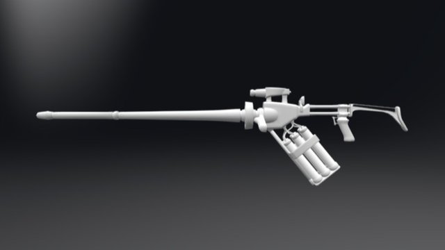 Laser Gun/Rifle 3D Model