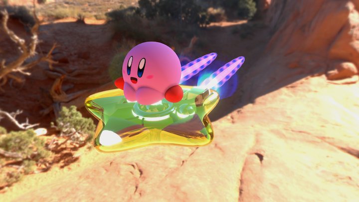 Kirby Airride Warpstar 3D Model