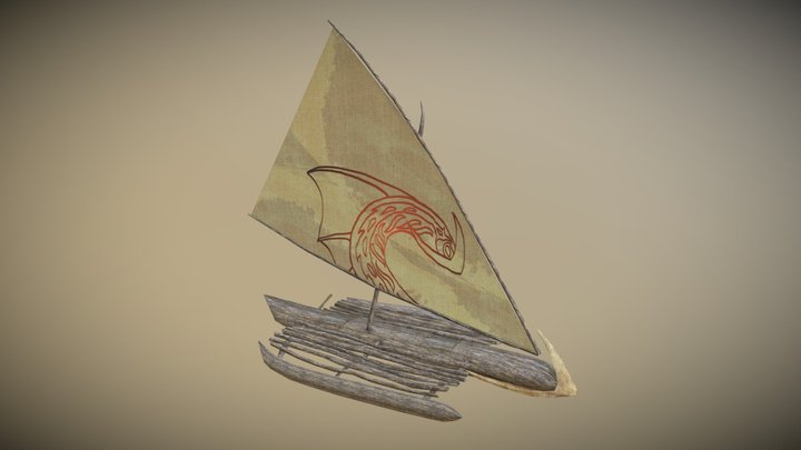 Tropical Sailboat 3D Model