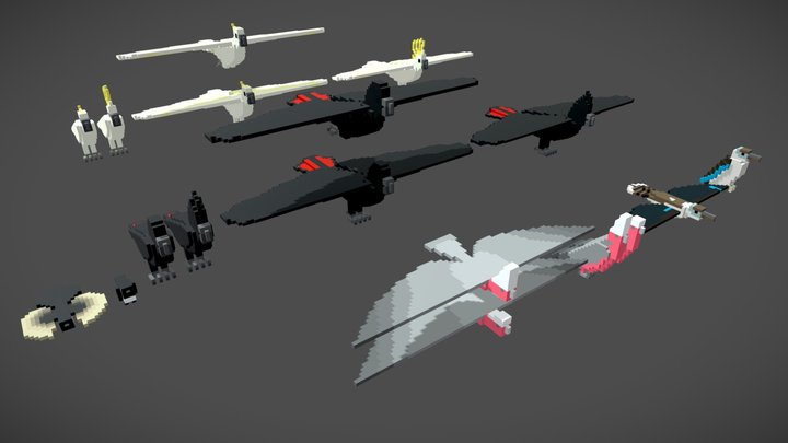 Australian Birds 3D Model