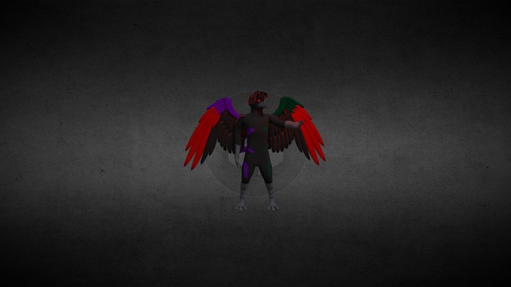 Demon crow 3D Model