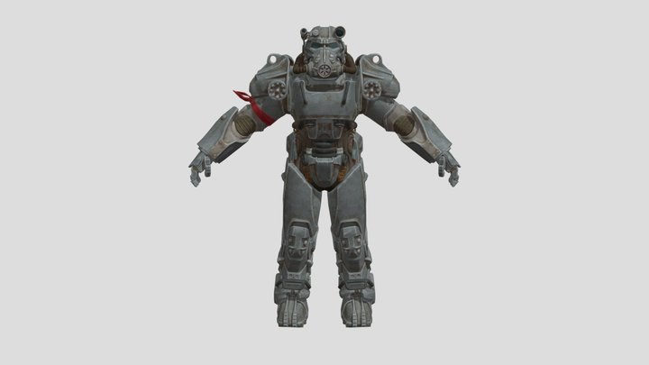 T-60 Power Armor - Fortnite Skin 3D Model