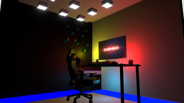 Gaming room, 3D Model