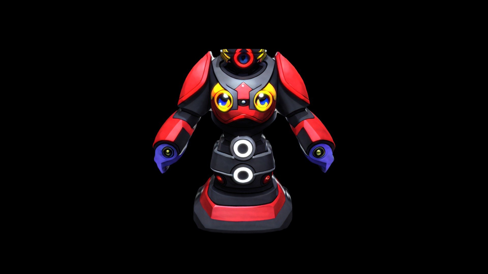 Helmet Mask Robot Cartoon 1762 - Download Free 3D model by klrxyz ...