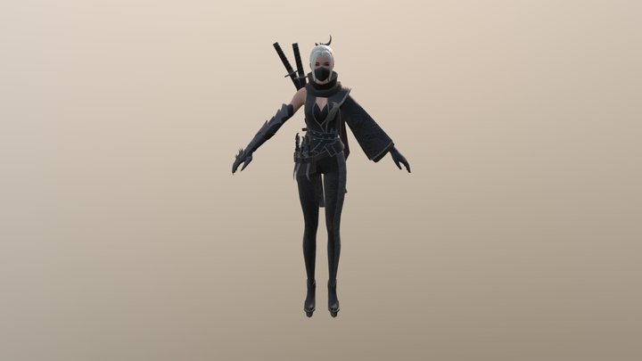 Girl of the nights 3D Model