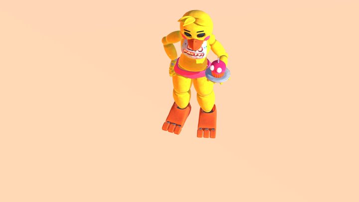 Toy-chica-normal-with-animations 3D Model