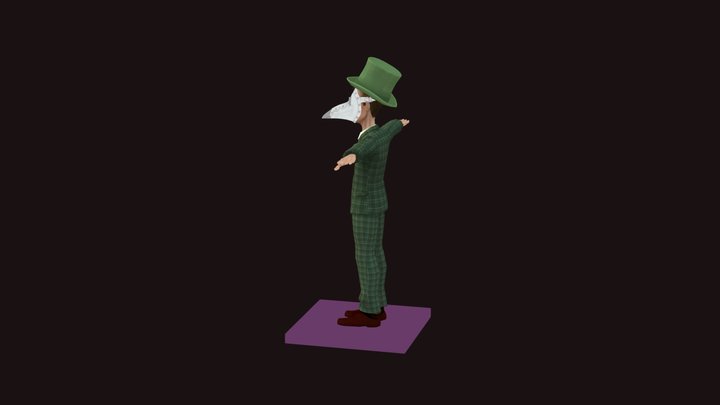 Male Character Model 3D Model