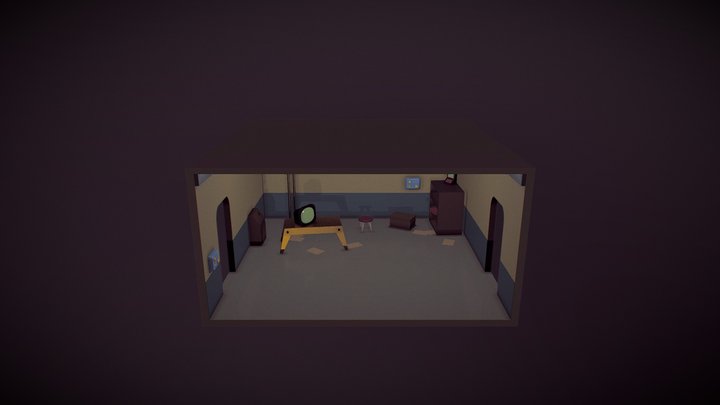 A Room in Fallout Shelter 3D Model