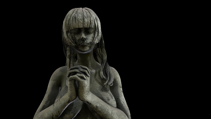 SM_ Pray_ Angel_ 3D Model