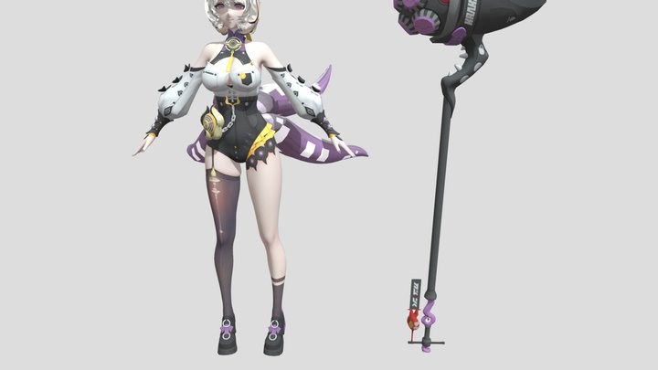 Yidhari rigged (Free) 3D Model