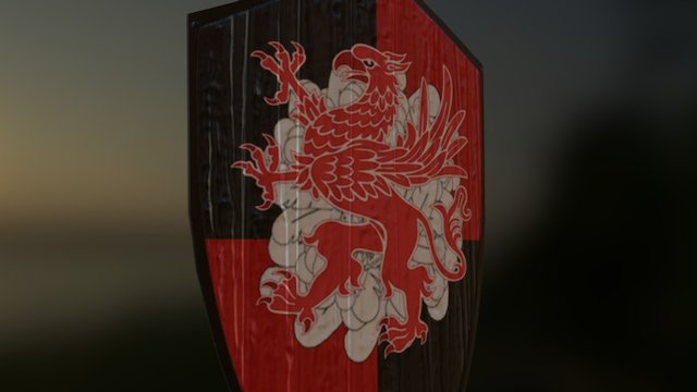 Medieval Shield 3D Model