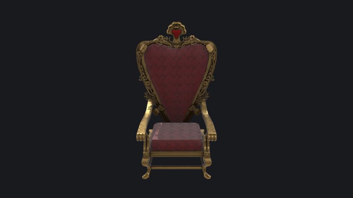 Red Queen's Throne 3D Model