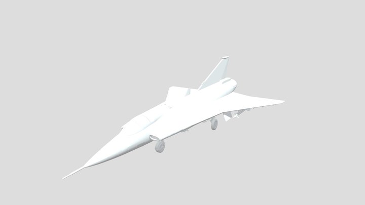 SAAB Jas-35D Draken 3D Model