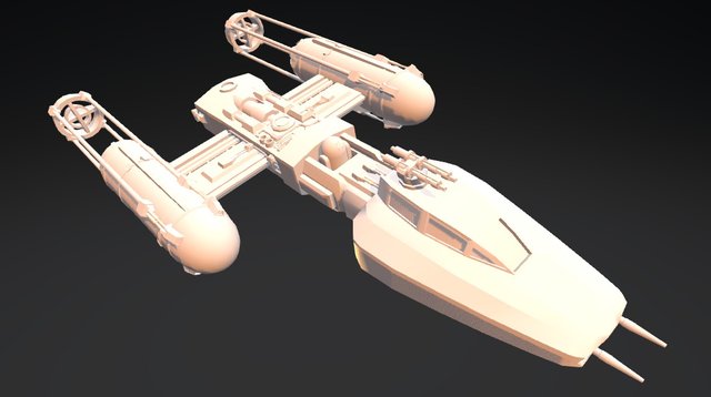 BTL Y - Wing 3D Model
