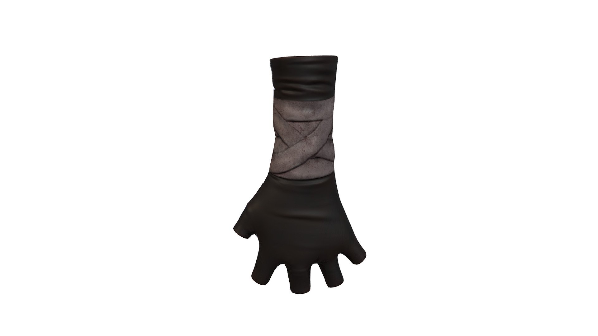Wrapped Fingerless Combat Gloves Buy Royalty Free 3D model by 3dia