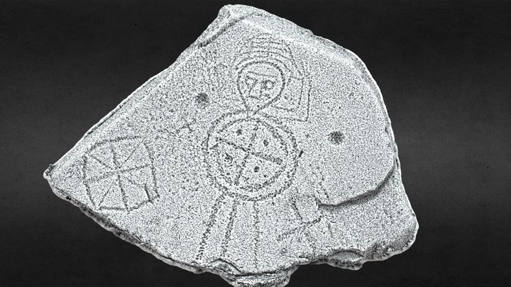 MA088-058003 Knappaghmanagh Crossinscribed stone 3D Model