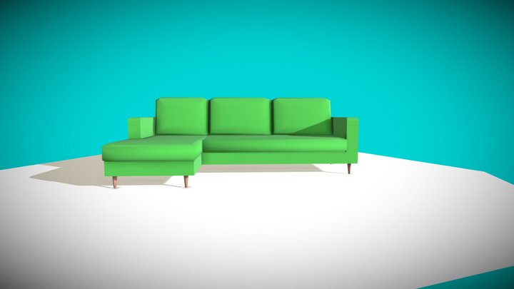 Couch - Household Props Challenge 3D Model